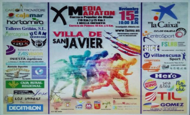 Este jueves, cierre de inscripciones para la Media Maratón 'Villa de San Javier'