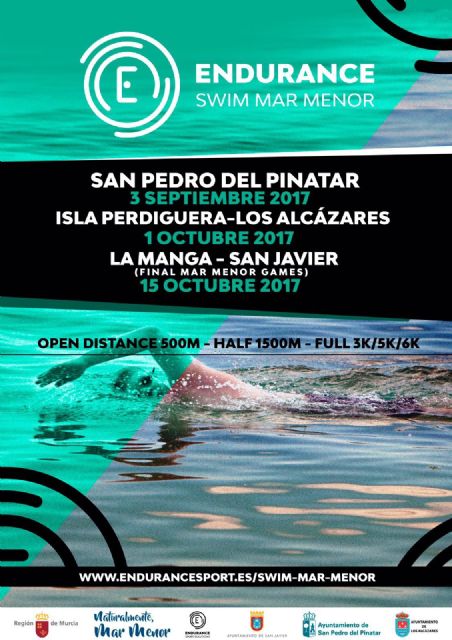 El Mar Menor acogerá un circuito de travesías a nado desde San Pedro del Pinatar, San Javier y Los Alcázares