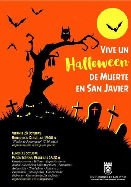 San Javier celebrará Halloween con una gran fiesta para los más pequeños