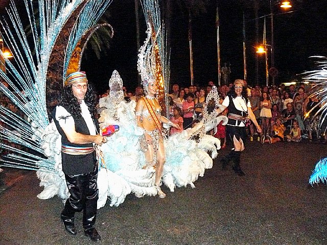 Reina del Carnaval de Santiago de la Ribera 2011 en el desfile del I Carnaval de Verano que se celebró el pasado mes de agosto en Santiago de la Ribera