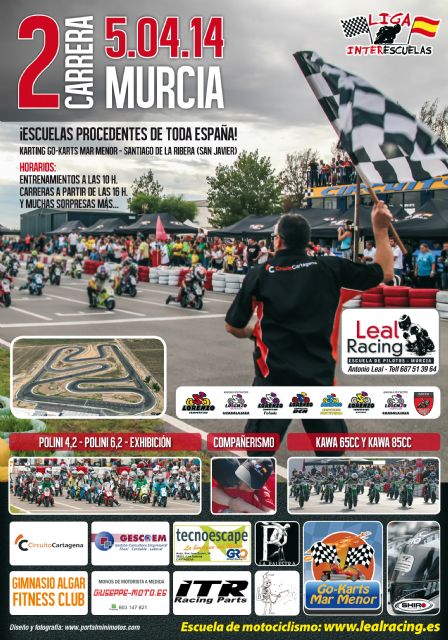 2ª Carrera de la Liga Interescuelas en el circuito de karting Gokarts Mar Menor