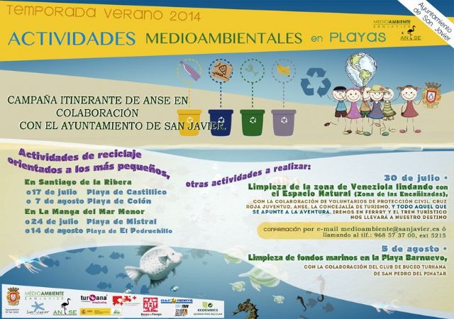 La concejalía de Medio Ambiente centra su atención en las playas durante el verano