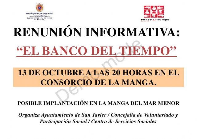 Reunión informativa sobre Banco del Tiempo en La Manga