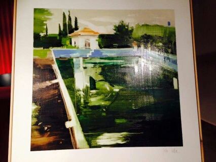 Julia Santa Olalla ganó el primer premio del IV Certamen de Pintura al Aire Libre celebrado en Roda