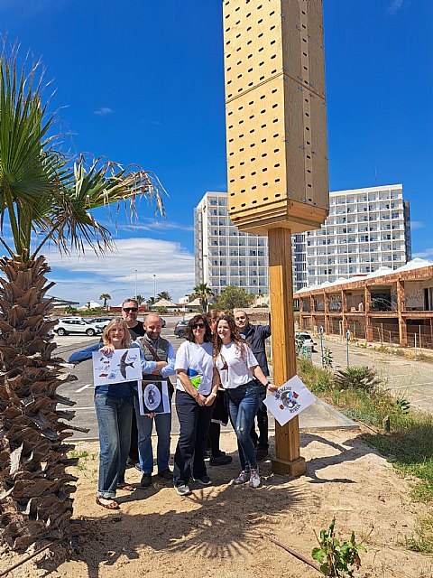 Cuatro organizaciones celebran la implantación de torres para vencejos en La Manga