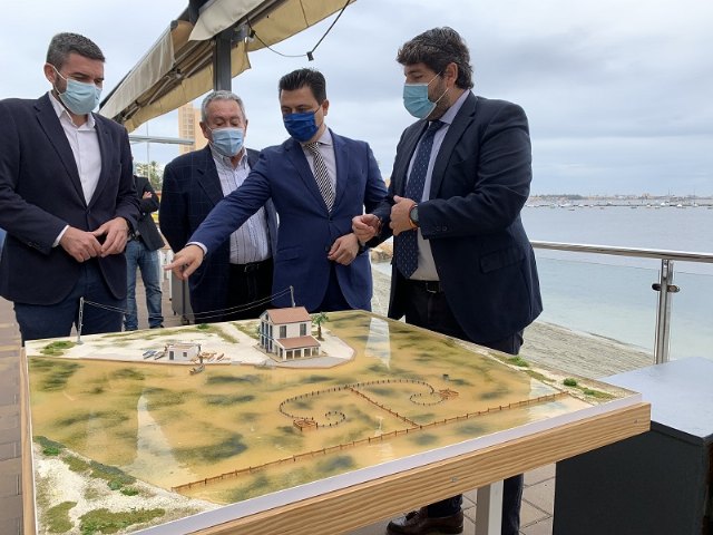 El presidente, Fernando López Miras, anuncia en San Javier el inicio de las obras para recuperar la encañizada del Ventorrillo