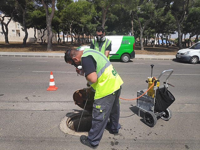 El Ayuntamiento realiza una campaña de desinsectación en todo el alcantarillado municipal