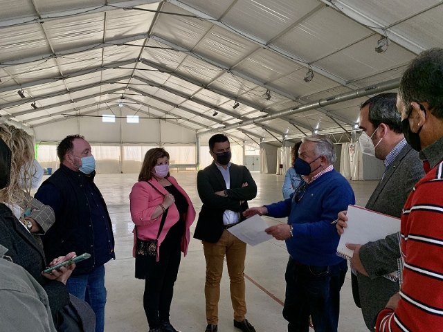 El recinto ferial de San Javier se estrena como sede de vacunación masiva en la comarca
