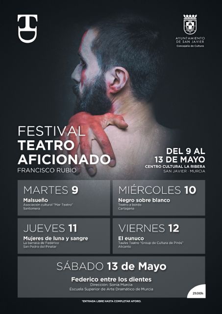 Grupos de Santomera, Cartagena, San Pedro del Pinatar y Alicante protagonizan la fase de competición del Festival de Teatro  Aficionado 'Francisco Rubio' que comienza mañana
