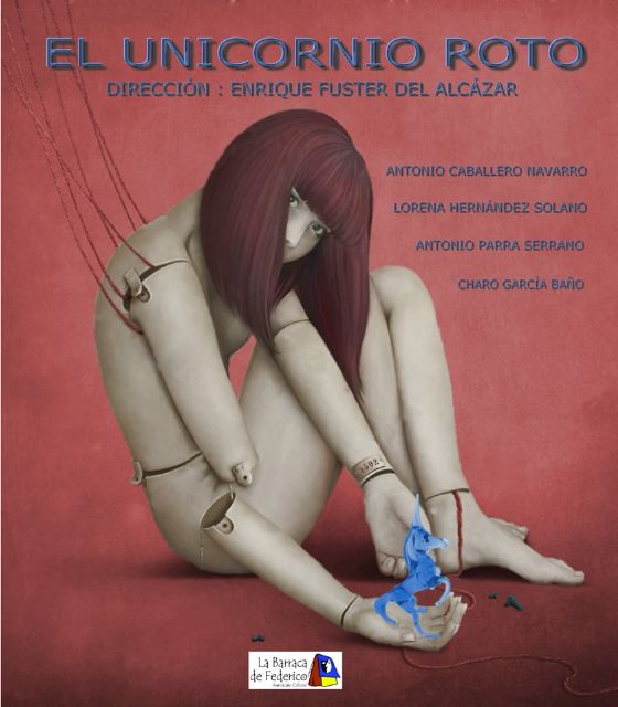 El grupo pinatarense  'La Barraca de Federico' abre mañana el Certamen de Teatro Aficionado 'Francisco Rubio' con 'El unicornio roto' de Tennesse Williams