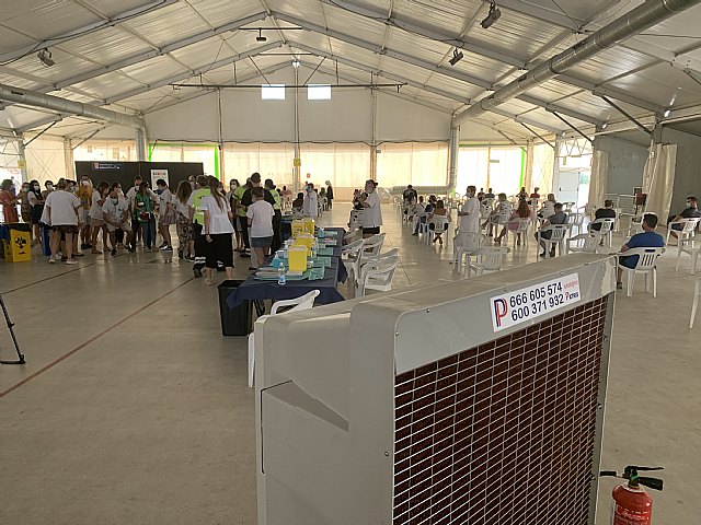 El Punto de Vacunación de San Javier estrena sistema de refrigeración