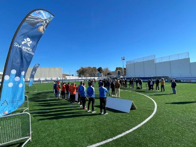 El Estadio Pitín estrena nuevo césped