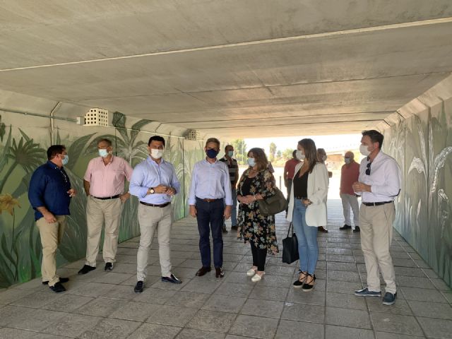 El  nuevo acceso peatonal entre Pozo Aledo y San Javier ya está operativo