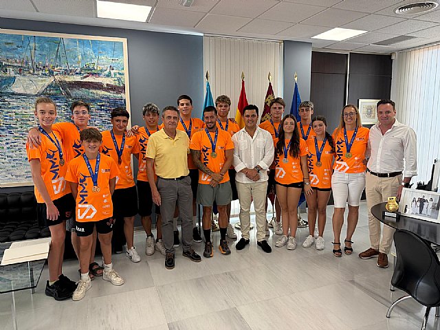 San Javier reconoce los éxitos nacionales del Club Natación San Javier Mar Menor
