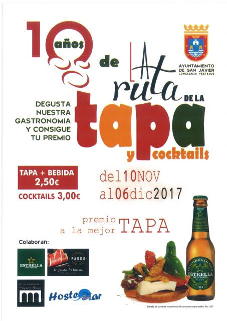 La Ruta de la Tapa de San Javier comienza hoy adelantando las fiestas patronales que arrancan el próximo fin de semana