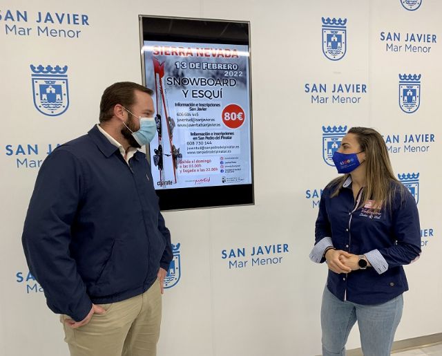 Las concejalías de Juventud de San Javier y San Pedro del Pinatar organizan una escapada a la nieve en febrero