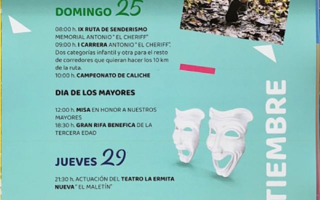 Las Fiestas Patronales de El Mirador vuelven con un programa completo del 16 de septiembre al 9 de octubre