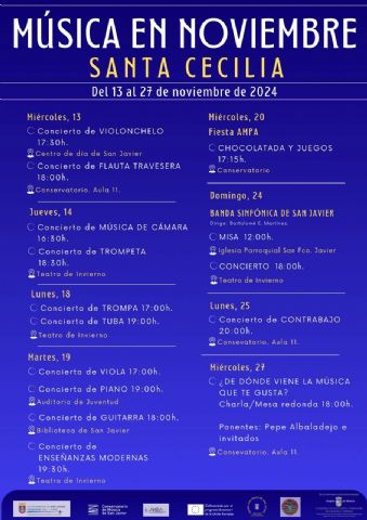Santa Cecilia llena de música San Javier