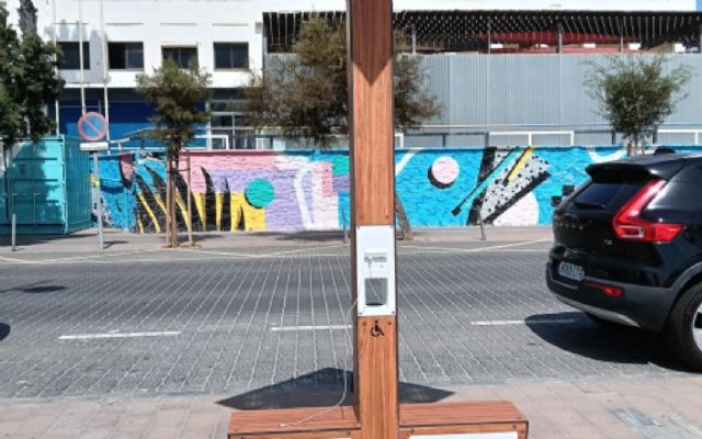 El paseo Colón estrena cargadores ultrarrápidos y ecológicos