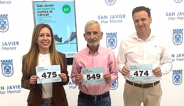 La Marcha Solidaria contra el Cáncer, de San Javier, espera superar los 800 dorsales