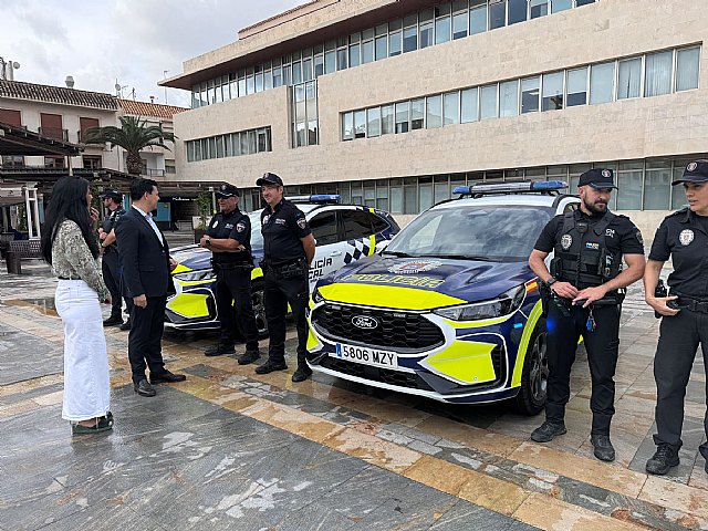 Policía Local de San Javier presenta cuatro nuevos vehículos patrulla