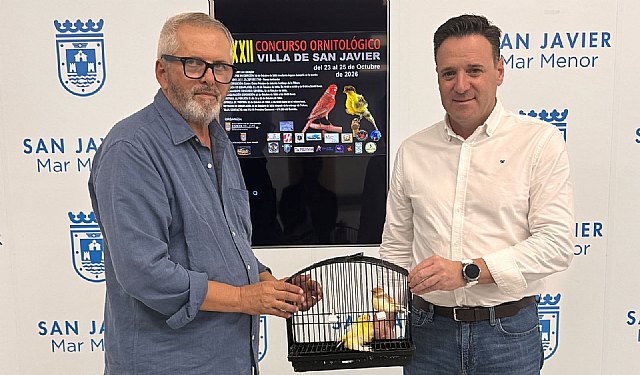El XXXII Concurso Ornitológico Villa de San Javier atrae a 1.200 ejemplares de las mejores aves de España