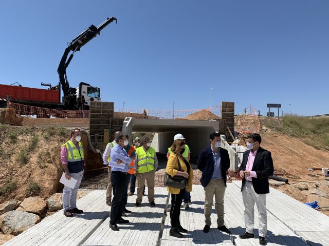 Las obras del nuevo paso peatonal entre Pozo Aledo y San Javier estarán listas en julio
