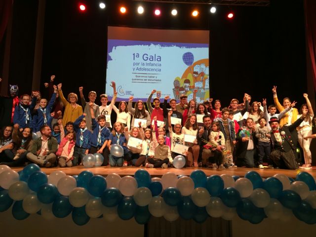 La Mesa Local de la Infancia otorga los Premios de la I Gala de la Infancia y la Adolescencia de San Javier al grupo Scout, a los corresponsales juveniles, la Fundación RafaPuede, a la pediatra Raquel Iniesta y al joven músico Pedro Botella