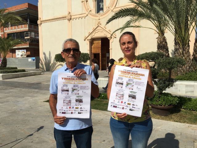 La AECC de San Javier celebra su V Marcha Solidaria  bajo el lema 'Demos un paso contra el Cáncer' , el próximo domingo