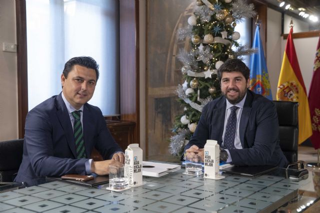 El presidente López Miras y el alcalde de San Javier se unen 'ante el claro boicot del Gobierno central a la Región al negarnos el trasvase'