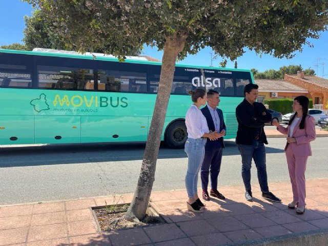 La línea interurbana 48B de Movibus conecta El Mirador con San Javier y San Pedro del Pinatar