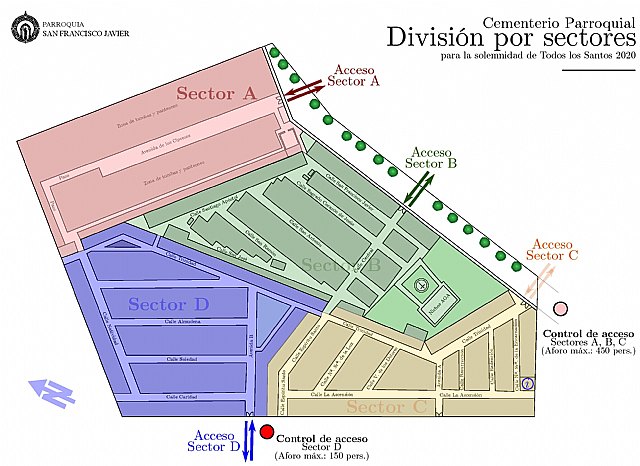 El alcalde de San Javier, José Miguel Luengo pide a la población escalonar sus visitas al cementerio parroquial