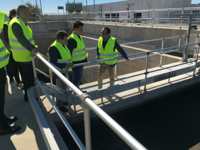 La depuradora de San Javier permite reutilizar el 100 por cien de aguas residuales en agua de calidad para riego