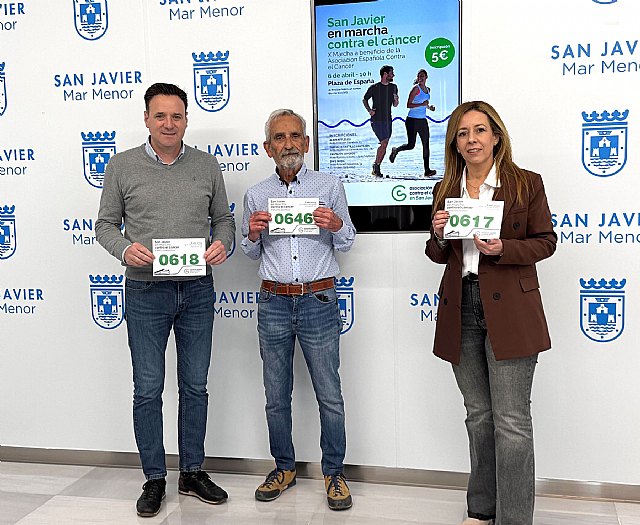La Marcha Solidaria contra el cáncer volverá a sacar a cientos de personas a la calle en San Javier