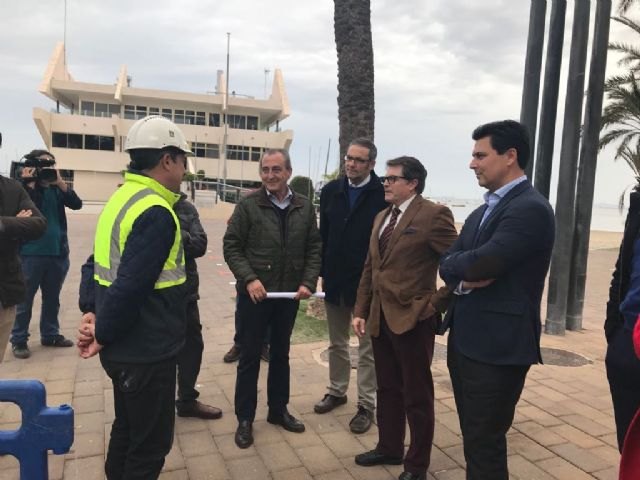 Las obras de la red de saneamiento de Santiago de la Ribera permiten mejorar la calidad del agua depurada para regadío