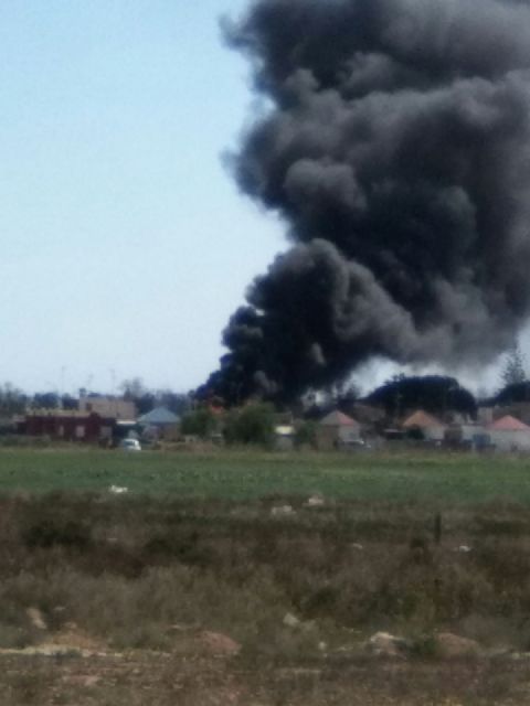 Incendio en una vivienda en San Javier