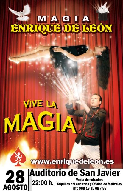 El auditorio del Parque Almansa acoge mañana el estreno del espectáculo 'Vive la Magia' de Enrique de León