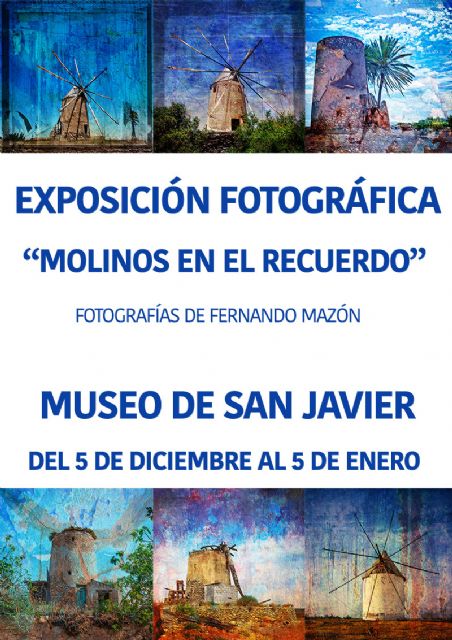 Fernando Mazón cuelga sus 'Molinos en el recuerdo'  en el Museo de San Javier