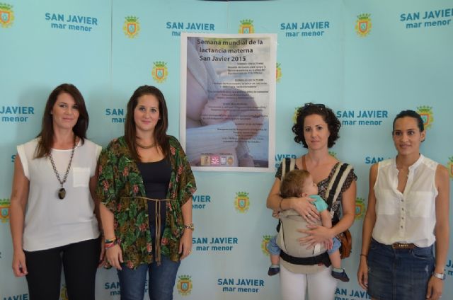 La concejalía de Mujer e Igualdad celebrará en San Javier la Semana de la Lactancia Materna