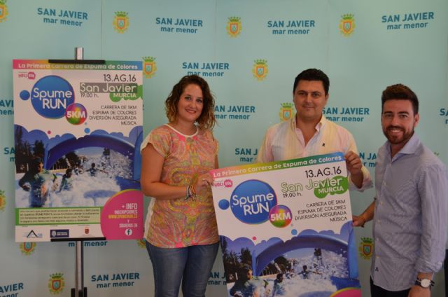 Santiago de la Ribera acogerá el 13 de agosto próximo  la primera carrera de espuma de colores 'Spume Run'que se celebra en España