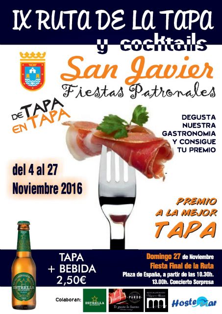 La Ruta de la Tapa, que empieza mañana viernes, calienta motores para las fiestas patronales de San Javier