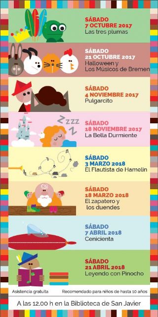 La bilbioteca municipal inicia mañana un ciclo de cuentacuentos bilingües en español e inglés