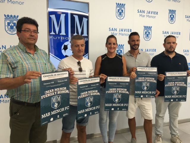 El Mar Menor F.C. abre su campaña de abonos por 50 y 100 euros para la nueva temporada que también se podrá ver en la plataforma Footters
