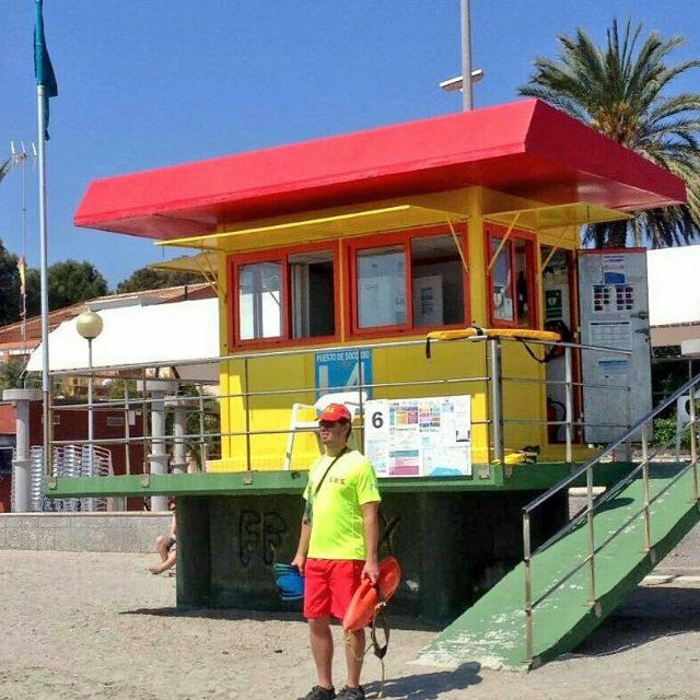 San Javier mantiene abiertos cuatro puestos de vigilancia y salvamento en playas durante toda la Semana Santa