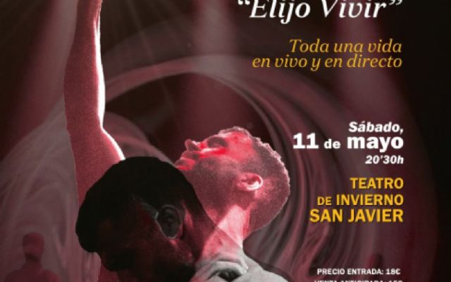 Josué Vivancos actuará en San Javier con su espectáculo 'Elijo vivir'