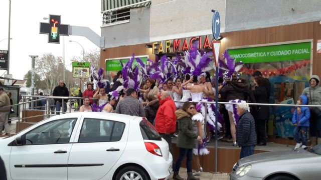 El temporal obliga a suspender desfile carnaval Santiago de la Ribera después de comenzado