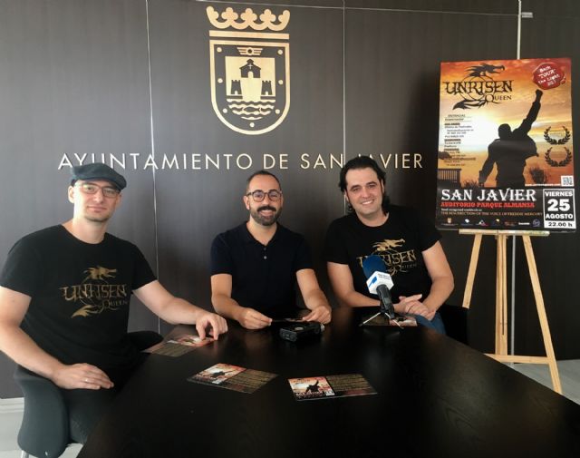 Unrisen Queen, una de las mejores bandas Tributo a Freddie Mercury y Queen en Europa actuará en San Javier el 25 de agosto