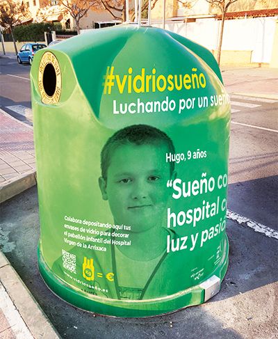 El Ayuntamiento de San Javier se suma con Ecovidrio a la campaña solidaria 'Vidriosueño, luchando por un sueño'