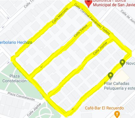 El PSOE y los mercaderes proponen al Ayuntamiento de San Javier dos posibles ubicaciones para el mercado semanal