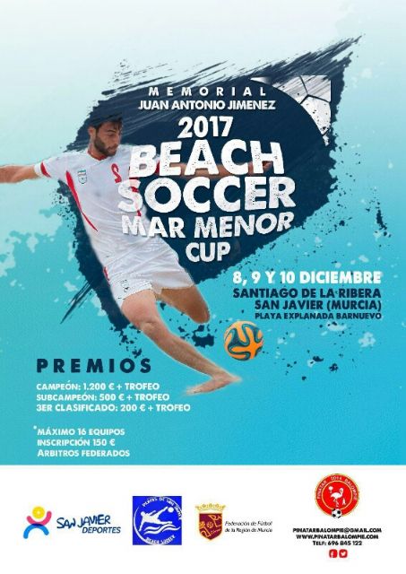 Equipos de Alemania, Francia, Polonia y las comunidades murciana y valenciana se disputarán el Beach Soccer Mar Menor Cup, en Santiago de la Ribera